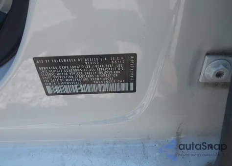 2017 Volkswagen Jetta 1.4T Se from USA, damaged, VIN 3VWDB7AJ0HM395900